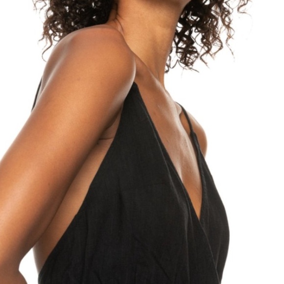 Roxy Flare-Leg Jumpsuit Black Sz XXL NWT - Picture 3 of 6